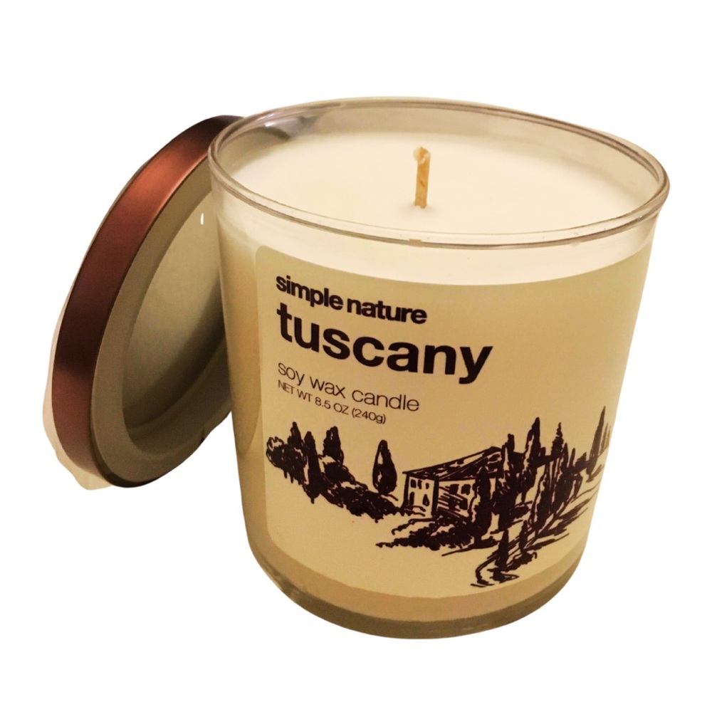 Soy Wax Candle Simple Nature New — Tuscany